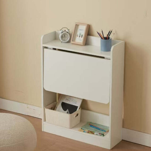 Heritage Modern White Foldable Side Desk Table - image 1