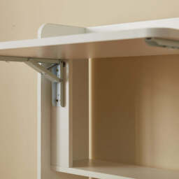 Heritage Modern White Foldable Side Desk Table - thumbnail 7
