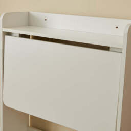 Heritage Modern White Foldable Side Desk Table - thumbnail 6