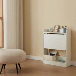 Heritage Modern White Foldable Side Desk Table - thumbnail 5