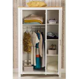 Heritage 3 Door Wardrobe, White - thumbnail 3