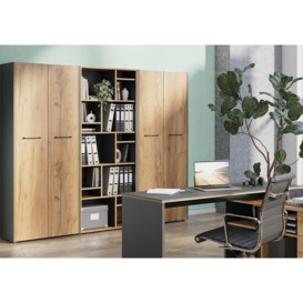Aden Tall Filing Cabinet with Horizontal Handles