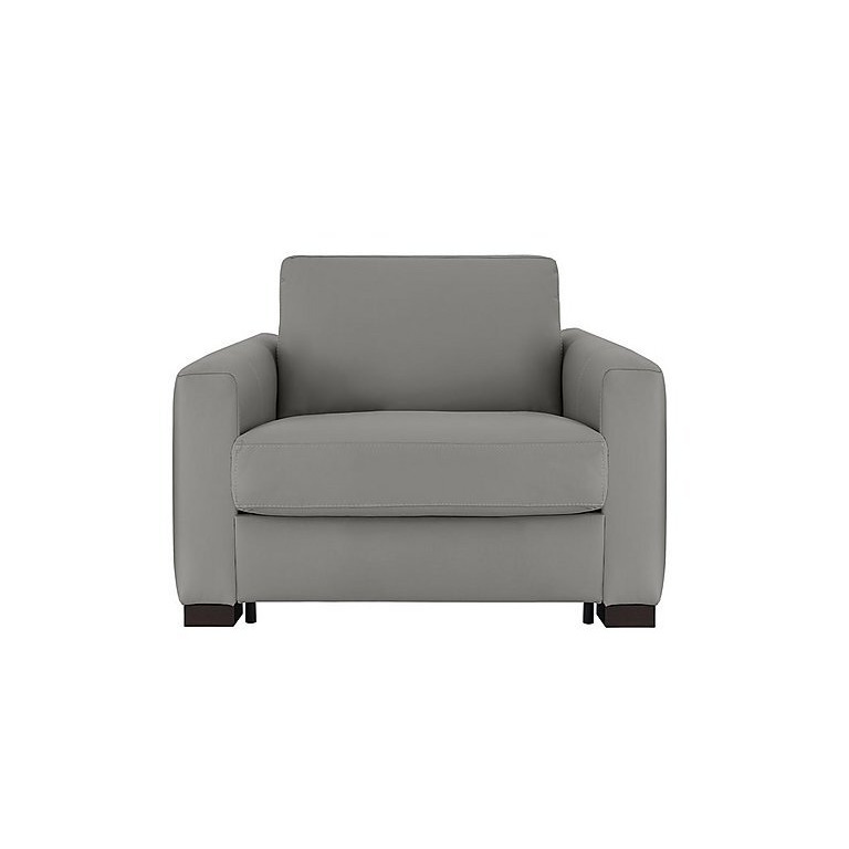 Nicoletti - Alcova Leather Chair Sofa Bed with Box Arms - Torello Iron