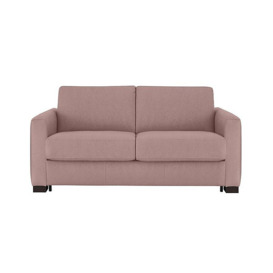 Nicoletti - Alcova 2 Seater Fabric Sofa Bed with Box Arms - Fuente Coral