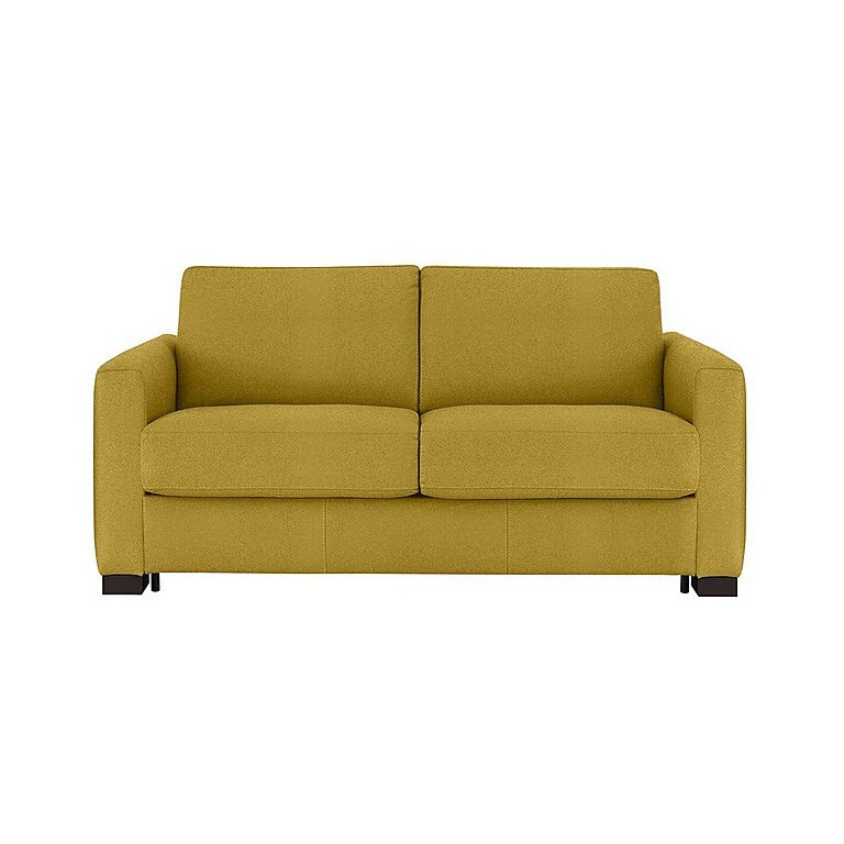 Nicoletti - Alcova 2 Seater Fabric Sofa Bed with Box Arms - Coupe Giallo