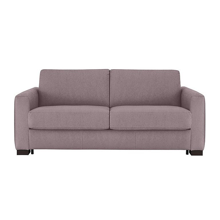 Nicoletti - Alcova 3 Seater Fabric Sofa Bed with Box Arms - Fuente Rose