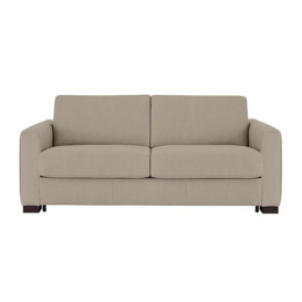 Nicoletti - Alcova 3 Seater Fabric Sofa Bed with Box Arms - Flambe Visone