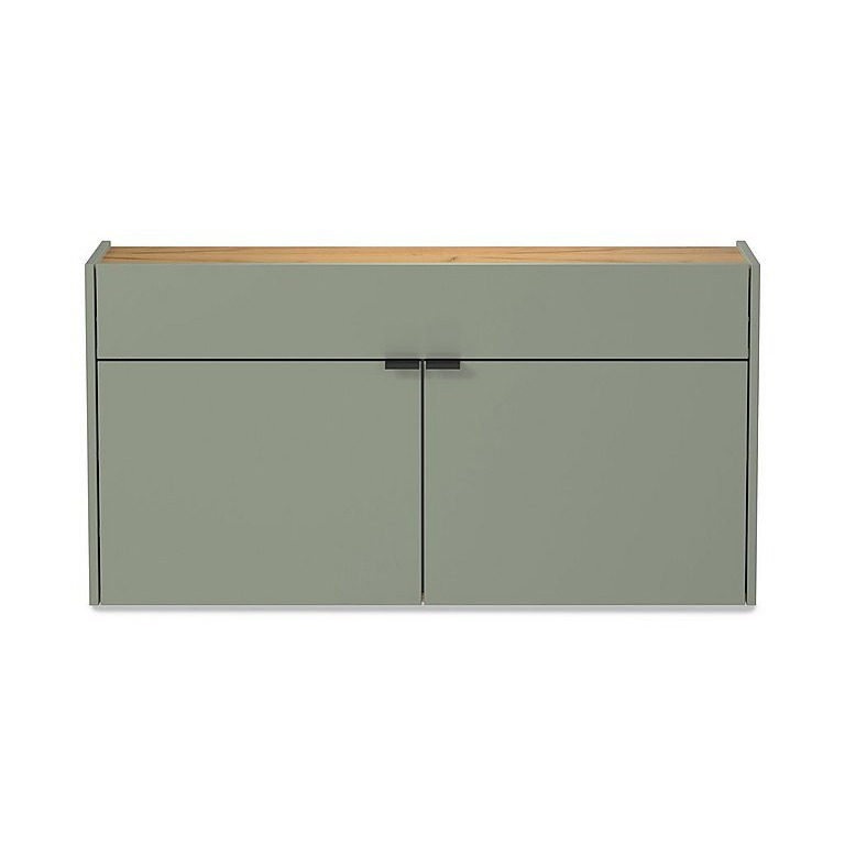 Ameca Wide Multipurpose Cabinet - Taupe Green Oak