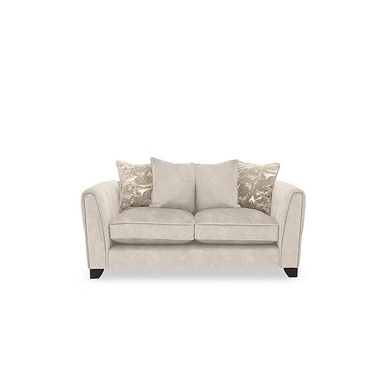 Ariana 2 Seater Fabric Pillow Back Sofa - Cream