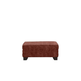 Ariana Fabric Storage Footstool - Dapple Oxblood
