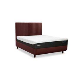 TEMPUR - Arc Slatted Ottoman Bed Frame with Vertical Headboard - King Size - Natural Ash