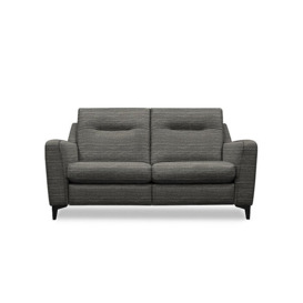 G Plan - Arlo 2 Seater Fabric Sofa - No Recliner - Victoria Slate with Ebony Feet