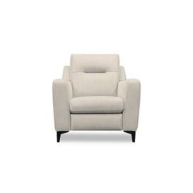 G Plan - Arlo Fabric Power Recliner Chair - Nebular Blush with Ebony Feet