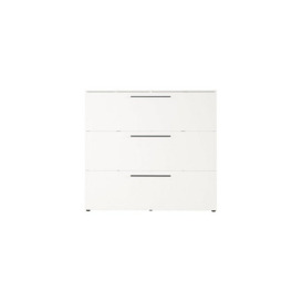Avery Large 3 Door Shoe Cabinet - White