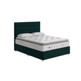 Vispring - Baroness Pillow Top Soft Divan Set with Continental Drawers - King Size - Bottle Green