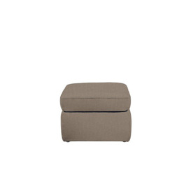 Berlin Fabric Storage Footstool - Rosy Taupe