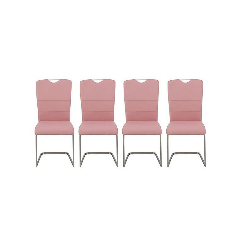 Bianco Set of 4 Dining Chairs - Pink