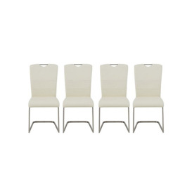 Bianco Set of 4 Dining Chairs - White