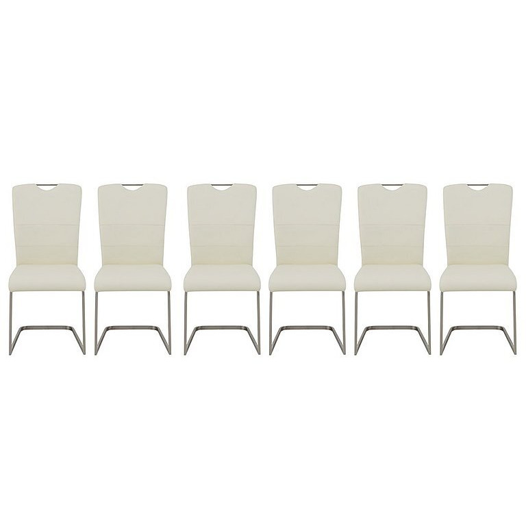 Bianco Set of 6 Dining Chairs - White