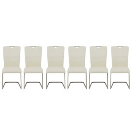 Bianco Set of 6 Dining Chairs - White
