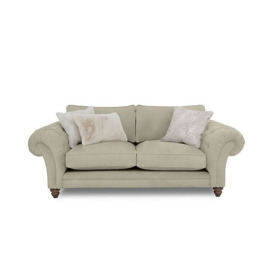 Boutique Collection - Blenheim 3 Seater Classic Back Sofa with Walnut Feet - Marlborough Wicker Ivory