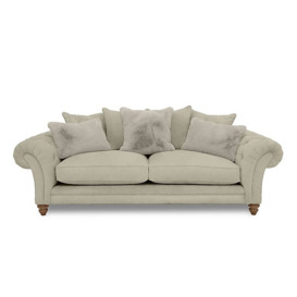 Boutique Collection - Blenheim 4 Seater Scatter Back Sofa with Oak Feet - Marlborough Wicker Mink