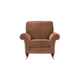 Parker Knoll - Burghley Leather Chair - Roma Nutmeg