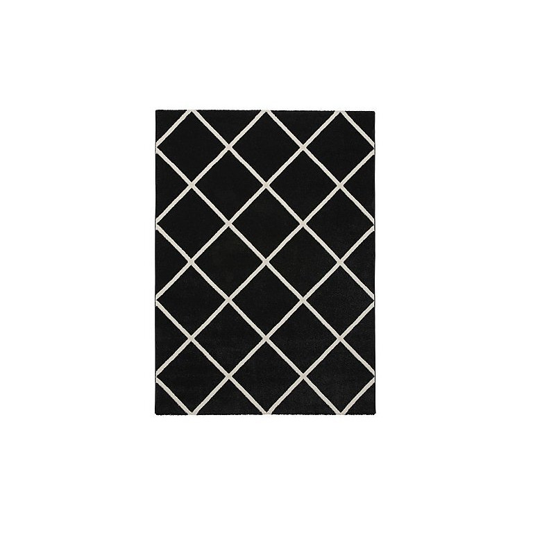 Boho Rug - 160cm-x-220cm - Black