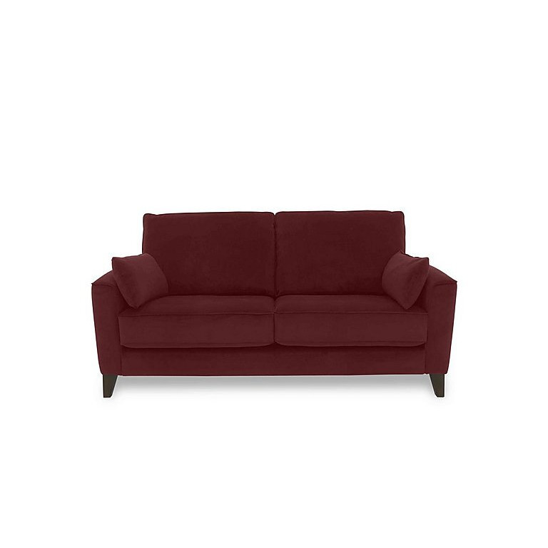 Brondby 2 Seater Fabric Sofa - Burgundy