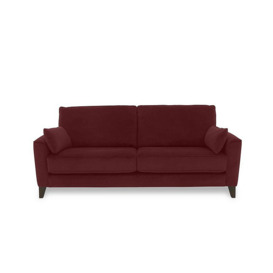 Brondby 3 Seater Fabric Sofa - Burgundy