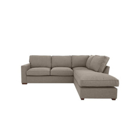 Cory Fabric Right Hand Facing Corner Chaise Classic Back Sofa Bed - Dallas Natural