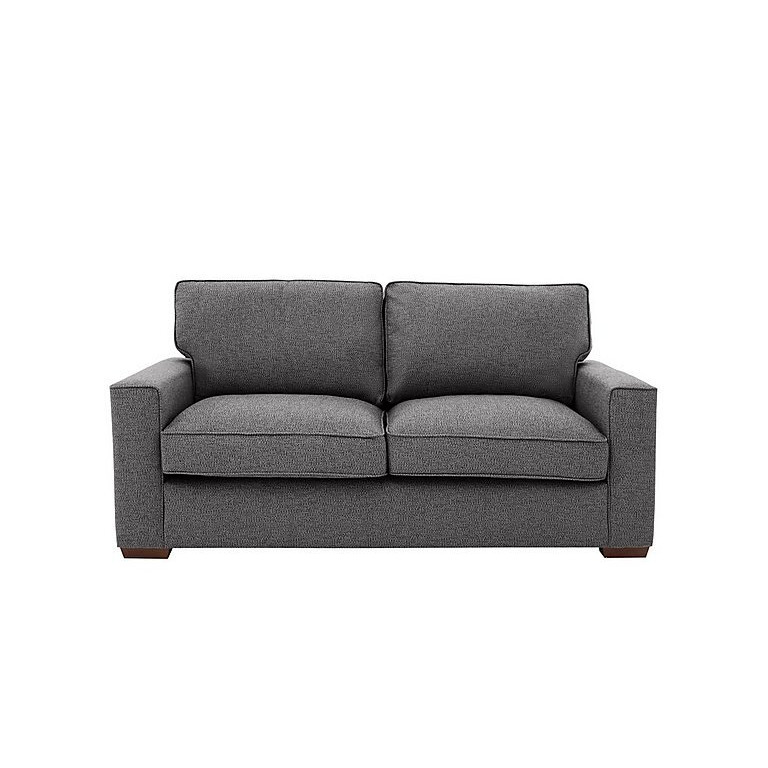 Cory 3 Seater Fabric Classic Back Sofa Bed - Dallas Charcoal