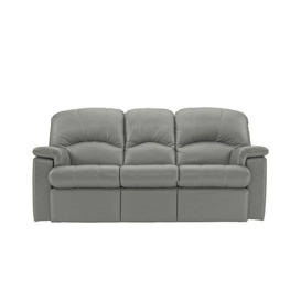 G Plan - Chloe 3 Seater Leather Sofa - Texas Charcoal