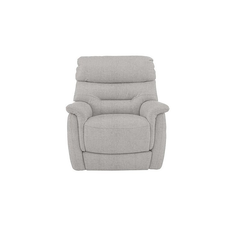 Chicago Fabric Armchair with Battery Recliner - R23 Silver Grey
