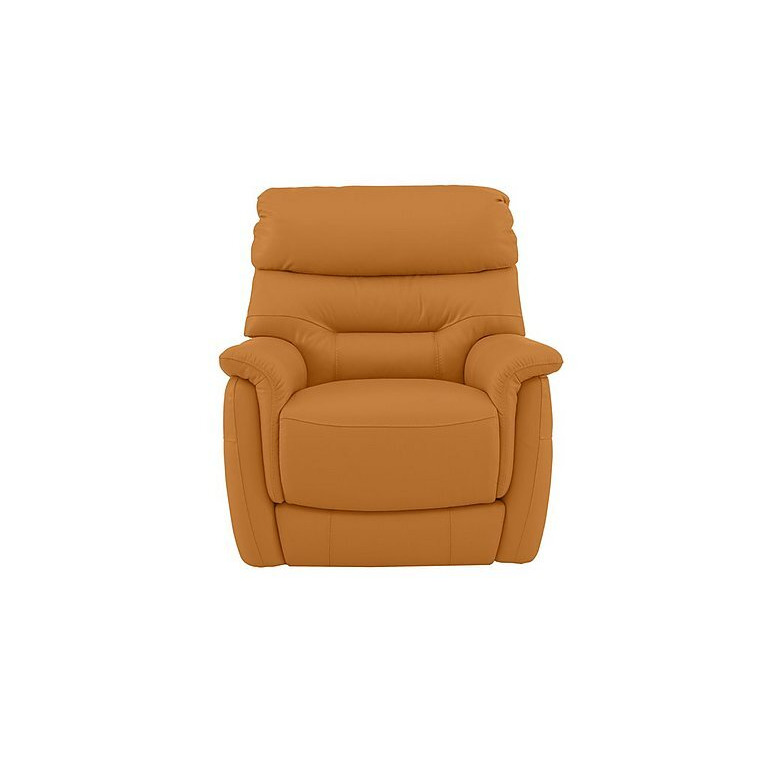 Chicago BV Leather Power Recliner Armchair - BV Honey Yellow