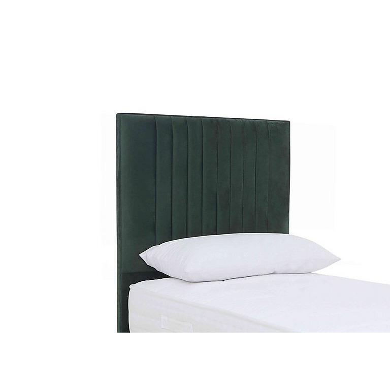 Sleep Story - Clancy Floor Standing Headboard - Small Single - Plush Emerald