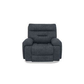 Cinemax Media Fabric Power Recliner Chair with Power Headrest - Halifax Charcoal