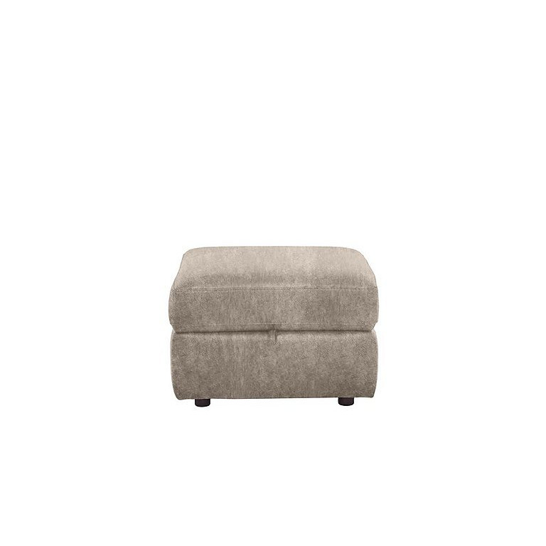 Comfort Story - Fabric Storage Footstool - Mink