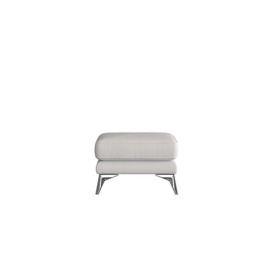 Contempo NC Leather Footstool - NC Star White