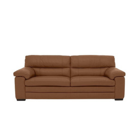 Cozee 3 Seater Pure Premium Leather Sofa - Pecan