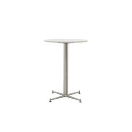 Cortina Round Bar Table - 75-cm - Starlight White Quartz
