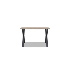 Bodahl - Compact Terra Raw Edge Bar Table with X-Shaped Legs - 140-cm - White Wash