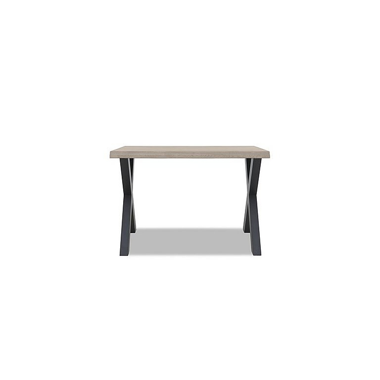 Bodahl - Compact Terra Raw Edge Bar Table with X-Shaped Legs - 160-cm - White Wash