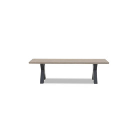 Bodahl - Compact Terra Dining Bench with X-Shaped Legs - 140-cm - White Wash