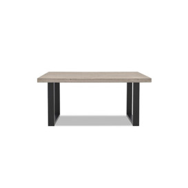 Bodahl - Compact Terra Straight Edge Dining Table with U-Shaped Legs - 160-cm - White Wash