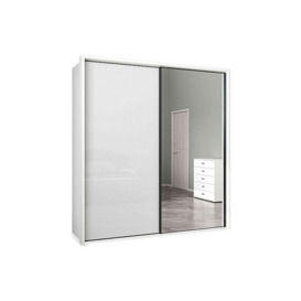 Wiemann - Dallas 210cm 2 Door Sliding Glass Wardrobe with Mirror Door