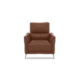 Daytona Leather Power Recliner Chair with Bluetooth Speaker - Butterscotch