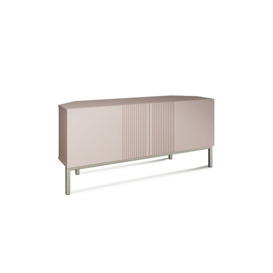 Delta Corner TV Unit with Smart LED Lighting - Mulberry