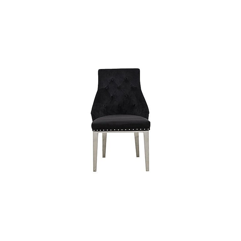 Dolce Button Back Dining Chair - Black