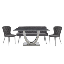 Donnie Dining Table, Bench and 2 Chairs